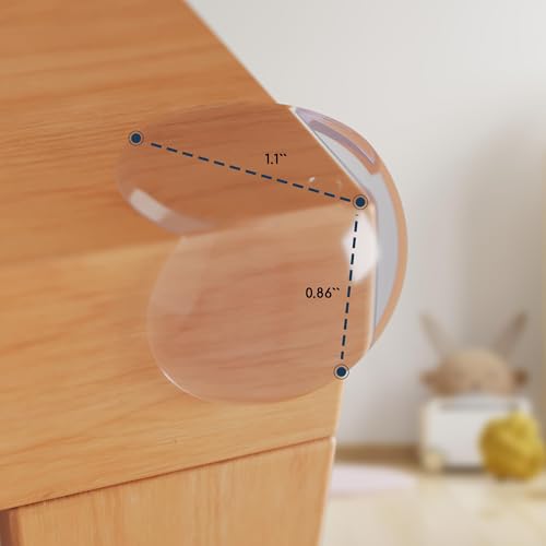 GLUIT Corner Protector Baby – Table Edge Protectors and Safety Covers for Kids, Clear Child Proof Corner Guards for Furniture, Cabinets, Coffee Tables, and Sharp Corners