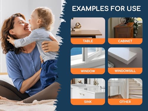 GLUIT Corner Protector Baby – Table Edge Protectors and Safety Covers for Kids, Clear Child Proof Corner Guards for Furniture, Cabinets, Coffee Tables, and Sharp Corners